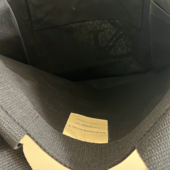 Barns and noble Black Canvas Tote - Picture 8 of 9